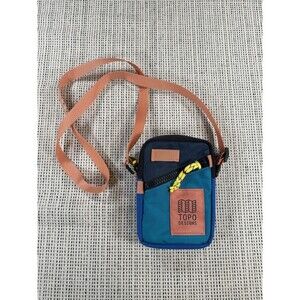 Topo Designs Mini Shoulder Bag One Size, Blue Multicolor Shoulder Bag